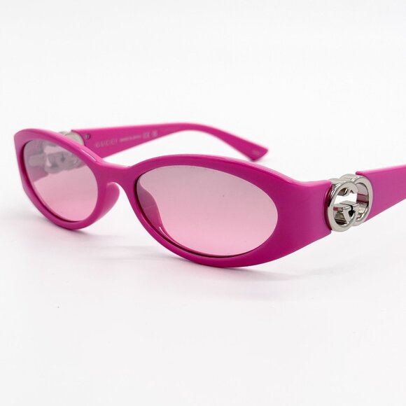 NEW GUCCI SUNGLASSES GG1660S 003 PINK WOMEN EYEWEAR GUCCI - Picture 8 of 11